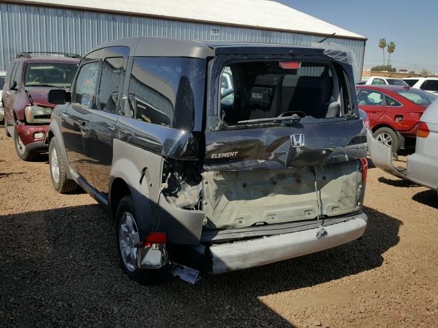 5J6YH28604L032476 - 2004 HONDA ELEMENT EX BLACK photo 3