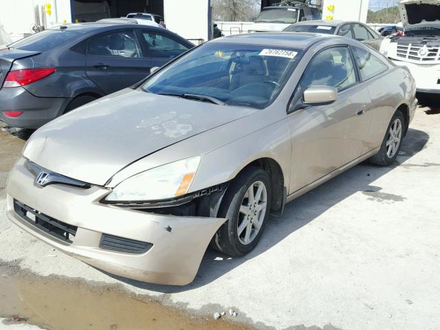 1HGCM82683A021180 - 2003 HONDA ACCORD EX BEIGE photo 2