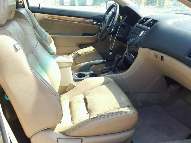 1HGCM82683A021180 - 2003 HONDA ACCORD EX BEIGE photo 5