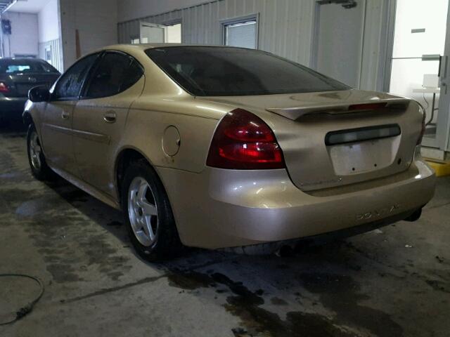 2G2WS522141243489 - 2004 PONTIAC GRAND PRIX GOLD photo 3