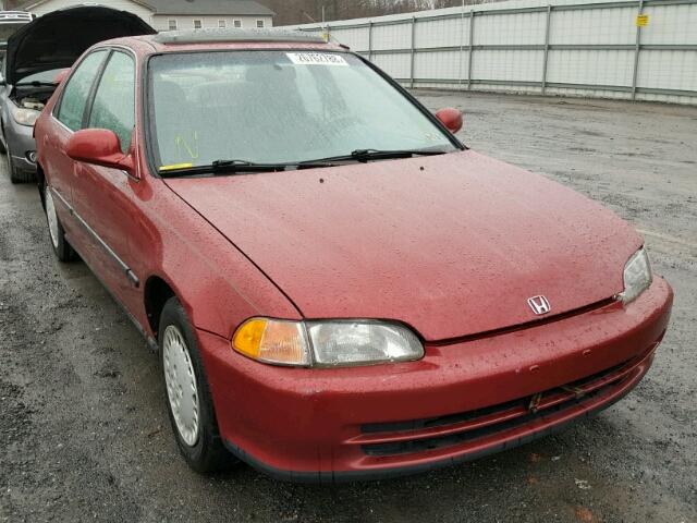 JHMEH9690SS017525 - 1995 HONDA CIVIC EX წითელი ფოტო 1