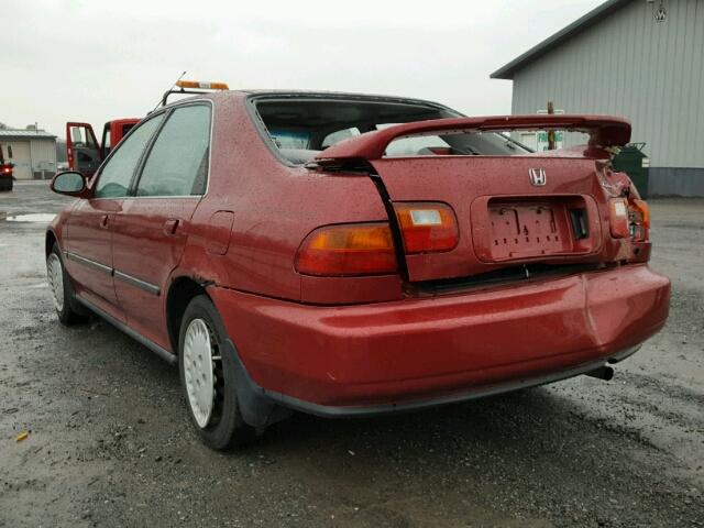 JHMEH9690SS017525 - 1995 HONDA CIVIC EX წითელი ფოტო 3