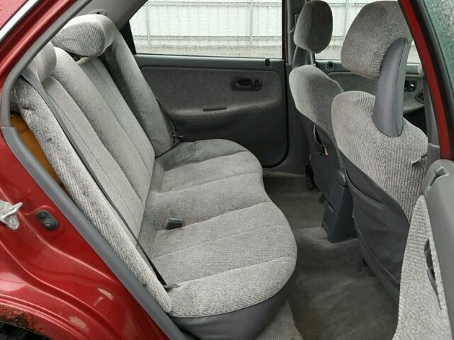 JHMEH9690SS017525 - 1995 HONDA CIVIC EX წითელი ფოტო 6