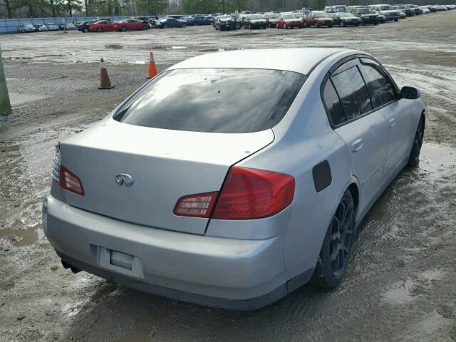 JNKCV51E83M302136 - 2003 INFINITI G35 SILVER photo 4