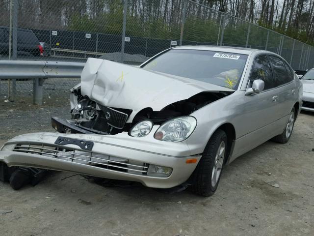 JT8BL69S020008933 - 2002 LEXUS GS 430 GOLD photo 2