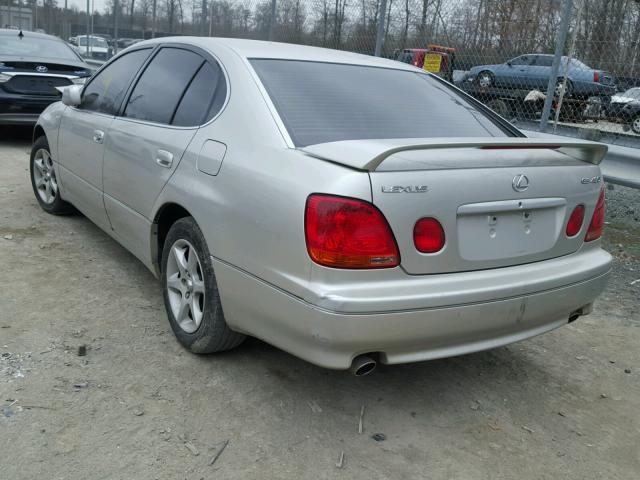 JT8BL69S020008933 - 2002 LEXUS GS 430 GOLD photo 3