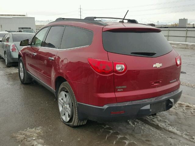 1GNKVJED5CJ209266 - 2012 CHEVROLET TRAVERSE L RED photo 3