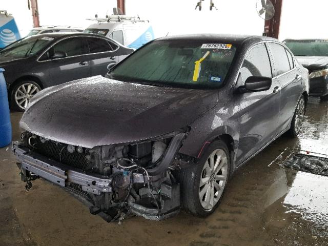 1HGCR2F51FA244469 - 2015 HONDA ACCORD SPO GRAY photo 2