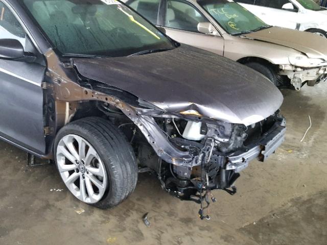 1HGCR2F51FA244469 - 2015 HONDA ACCORD SPO GRAY photo 9