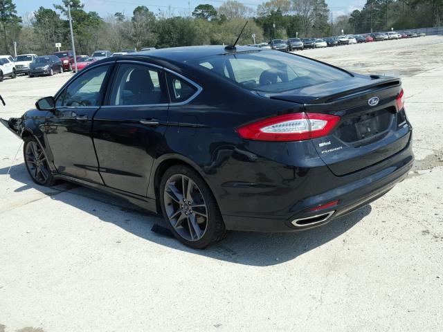 3FA6P0K92ER264514 - 2014 FORD FUSION TIT BLACK photo 3