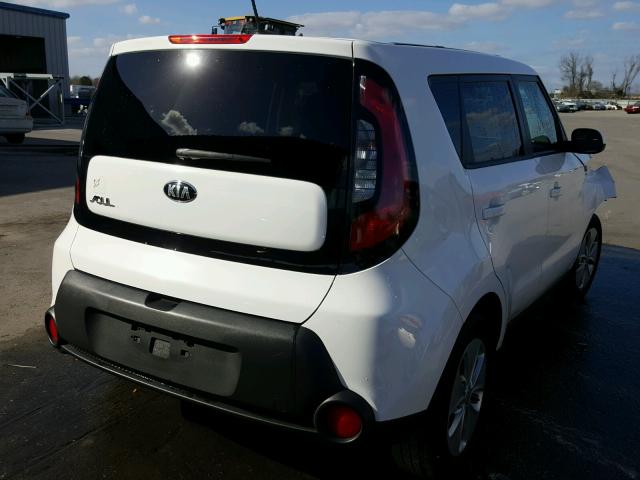 KNDJN2A27E7716751 - 2014 KIA SOUL WHITE photo 4