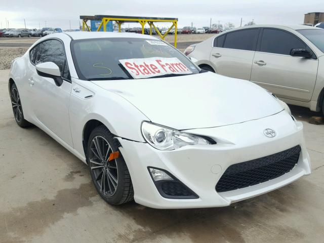 JF1ZNAA13D1722817 - 2013 TOYOTA SCION FR-S WHITE photo 1