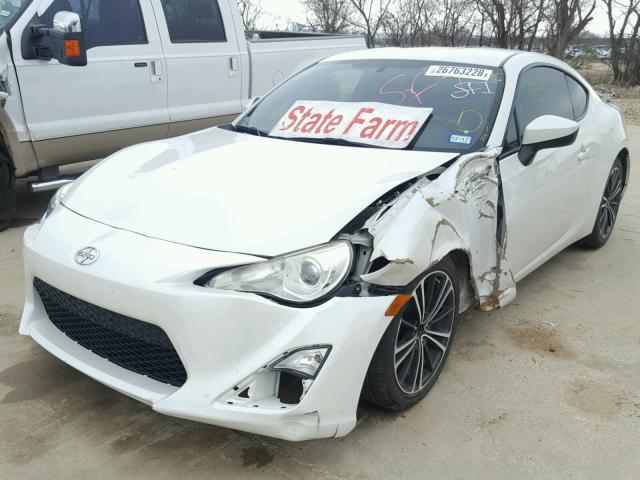 JF1ZNAA13D1722817 - 2013 TOYOTA SCION FR-S თეთრი ფოტო 2