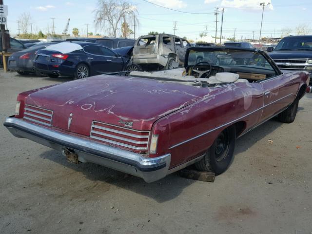 2P67W3P277679 - 1973 PONTIAC GRANDVILLE BURGUNDY photo 4