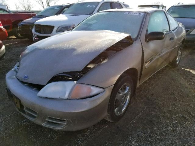 1G1JC1248Y7246422 - 2000 CHEVROLET CAVALIER BEIGE photo 2