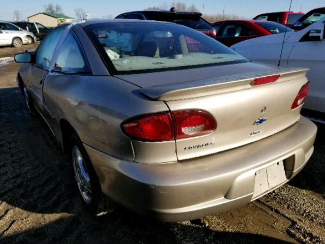 1G1JC1248Y7246422 - 2000 CHEVROLET CAVALIER BEIGE photo 3