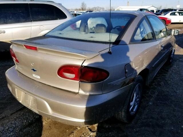 1G1JC1248Y7246422 - 2000 CHEVROLET CAVALIER BEIGE photo 4