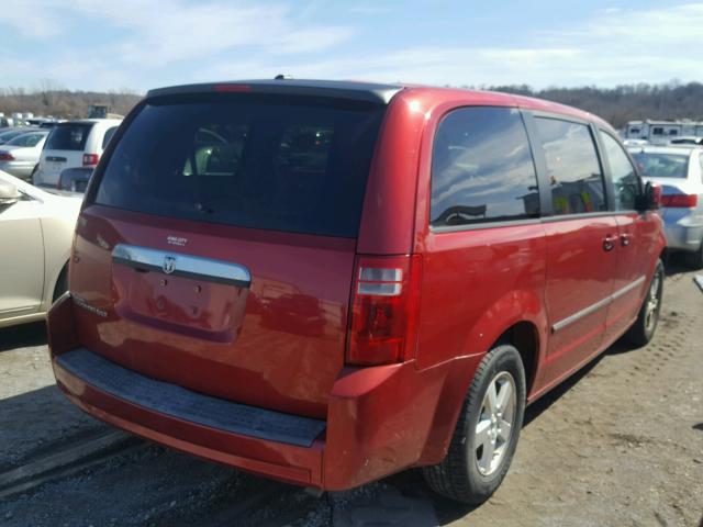 2D8HN54P68R845219 - 2008 DODGE GRAND CARA MAROON photo 4