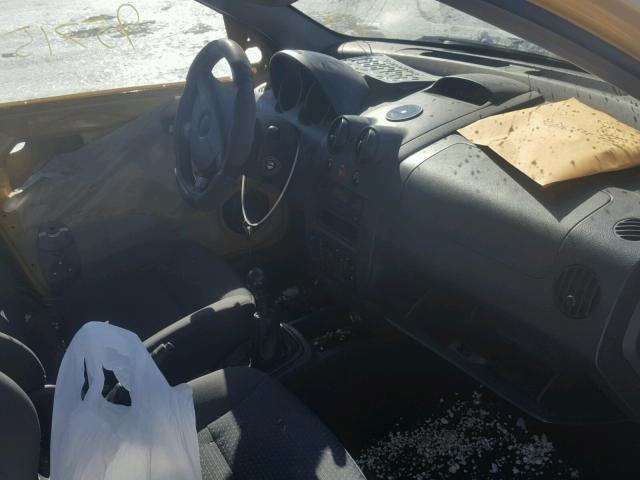 KL1TD66668B095705 - 2008 CHEVROLET AVEO BASE Żółty zdjęcie 5