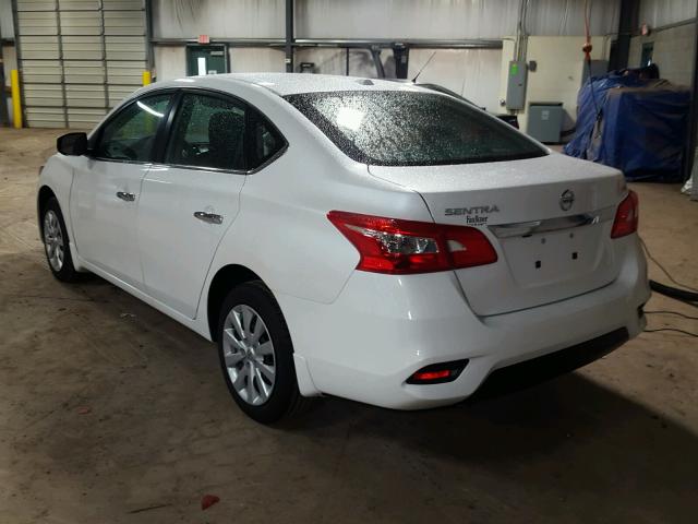 3N1AB7AP0HY401278 - 2017 NISSAN SENTRA S WHITE photo 3