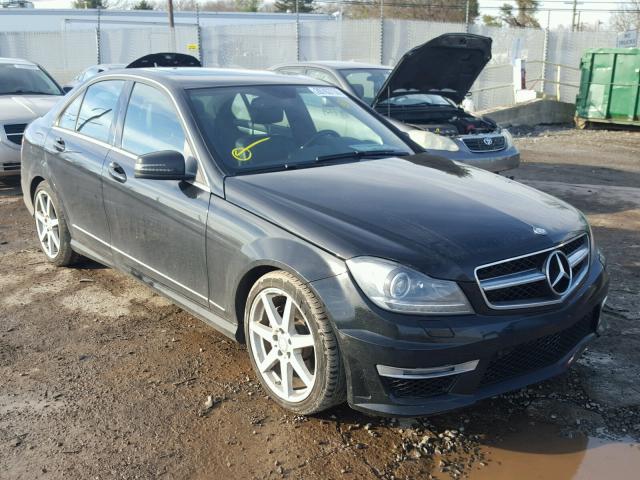 WDDGF8AB6EA962399 - 2014 MERCEDES-BENZ C 300 4MAT BLACK photo 1