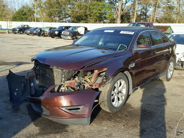 1FAHP2EW9AG139274 - 2010 FORD TAURUS SEL BURGUNDY photo 2