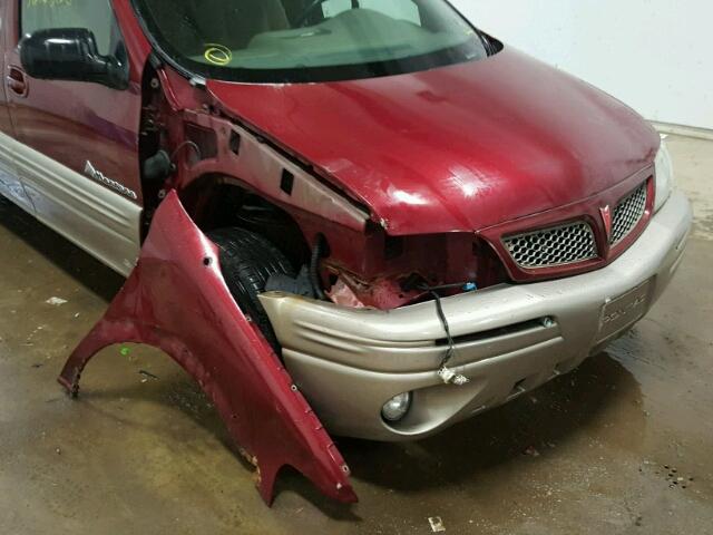 1GMDX13E03D275581 - 2003 PONTIAC MONTANA LU MAROON photo 9