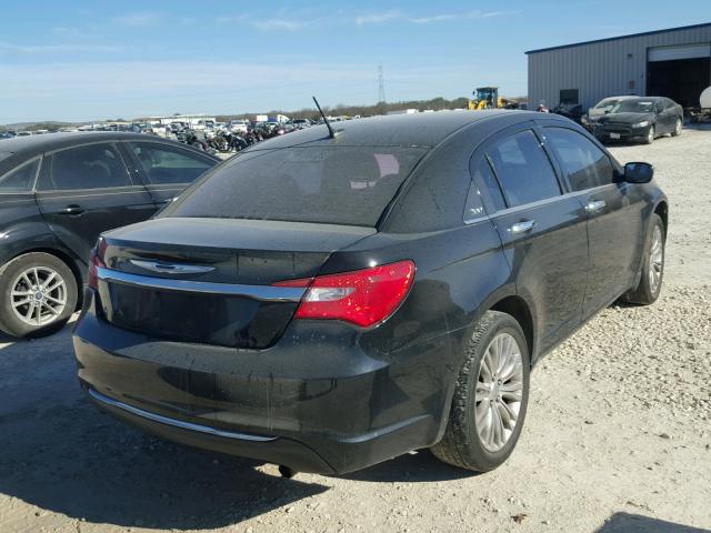 1C3BC2FB1BN568627 - 2011 CHRYSLER 200 LIMITE BLACK photo 4