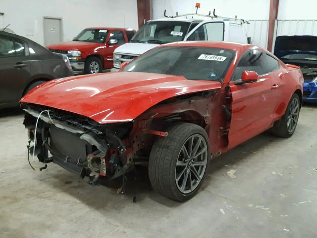 1FA6P8CF3F5381834 - 2015 FORD MUSTANG GT RED photo 2