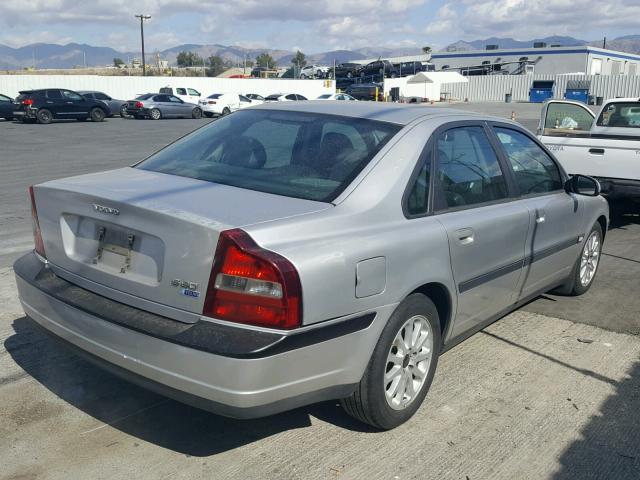 YV1TS94D911201054 - 2001 VOLVO S80 SILVER photo 4