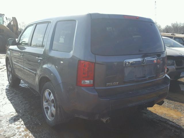 5FNYF4H58CB074118 - 2012 HONDA PILOT EXL GRAY photo 3