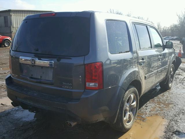 5FNYF4H58CB074118 - 2012 HONDA PILOT EXL GRAY photo 4