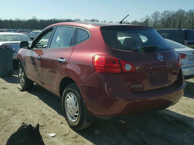 JN8AS5MV6AW101662 - 2010 NISSAN ROGUE S MAROON photo 3