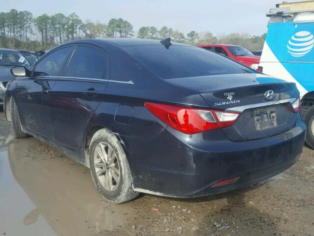 5NPEB4AC0DH556527 - 2013 HYUNDAI SONATA GLS BLUE photo 3