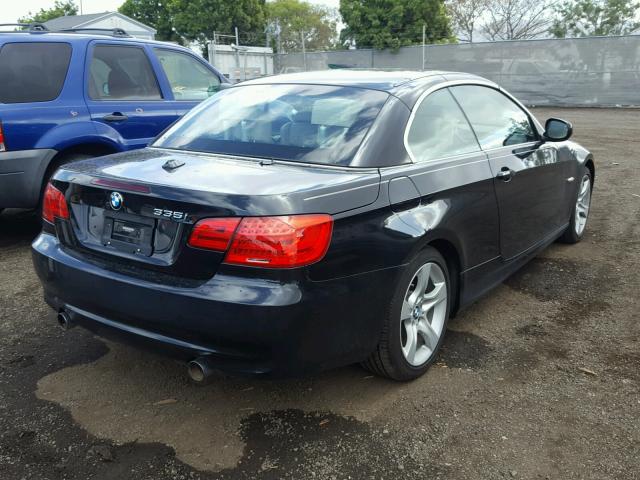 WBADX7C5XBE743927 - 2011 BMW 335 I BLACK photo 4