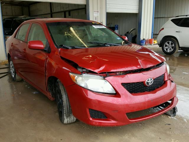 JTDBL40E799035002 - 2009 TOYOTA COROLLA BA RED photo 1