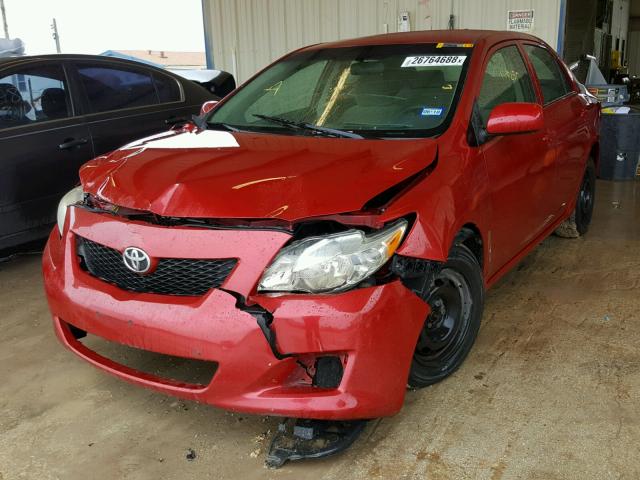 JTDBL40E799035002 - 2009 TOYOTA COROLLA BA RED photo 2