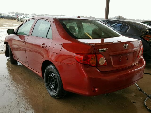 JTDBL40E799035002 - 2009 TOYOTA COROLLA BA RED photo 3