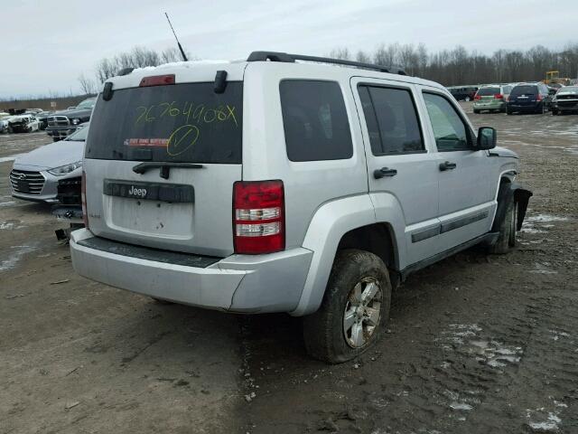 1J4PN2GKXBW545698 - 2011 JEEP LIBERTY SP SILVER photo 4