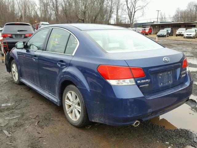 4S3BMBF64A3211545 - 2010 SUBARU LEGACY 2.5 BLUE photo 3