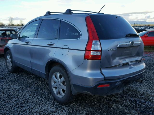 JHLRE48717C013286 - 2007 HONDA CR-V EXL BLUE photo 3