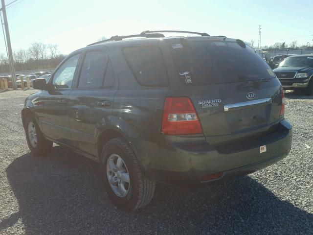 KNDJD736575695798 - 2007 KIA SORENTO EX GREEN photo 3