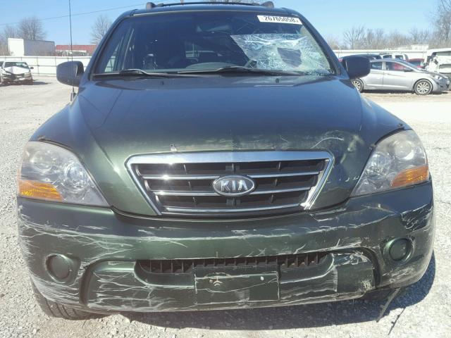 KNDJD736575695798 - 2007 KIA SORENTO EX GREEN photo 9