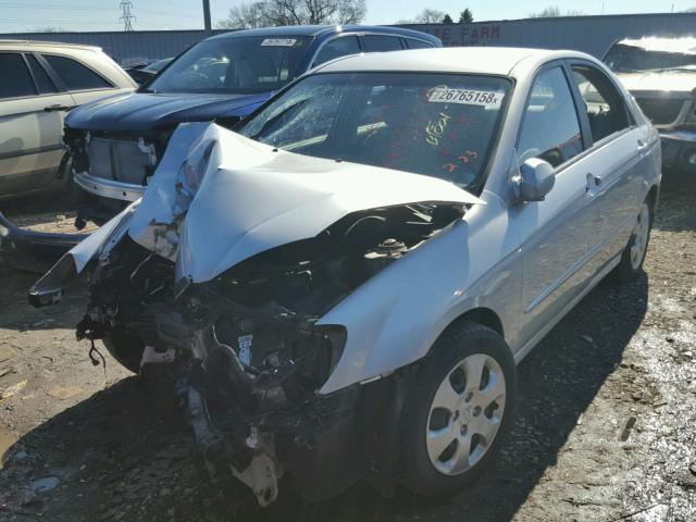 KNAFE121375401401 - 2007 KIA SPECTRA EX SILVER photo 2