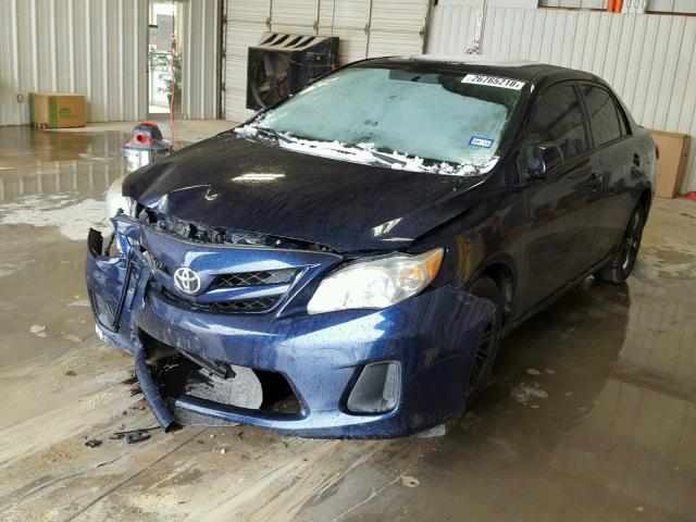 5YFBU4EE7CP063065 - 2012 TOYOTA COROLLA BA BLUE photo 2