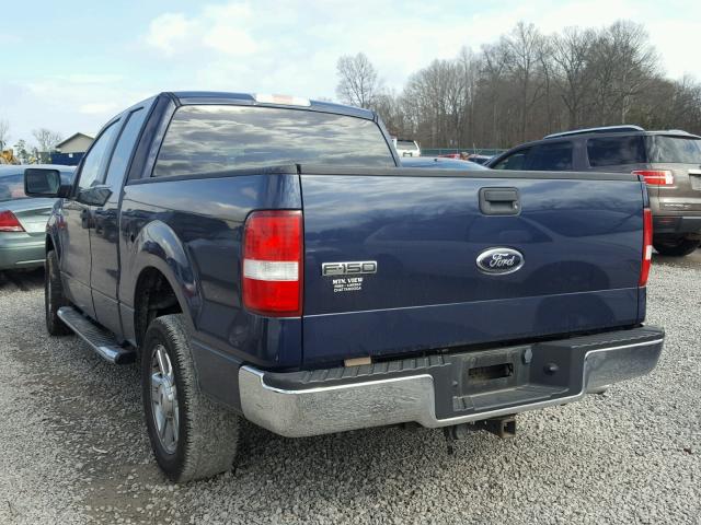 1FTRX12546KA59132 - 2006 FORD F150 BLUE photo 3