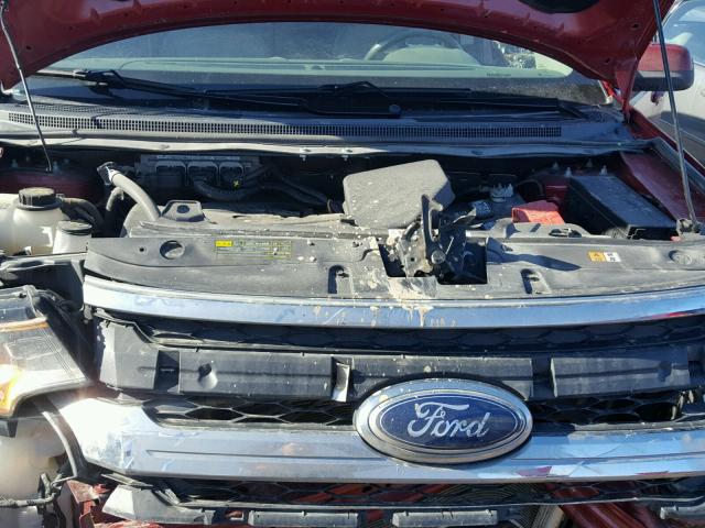 2FMDK3JC9DBC89000 - 2013 FORD EDGE SEL RED photo 7