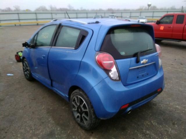 KL8CF6S92EC509001 - 2014 CHEVROLET SPARK 2LT BLUE photo 3