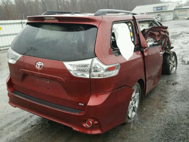 5TDXK3DC3DS382901 - 2013 TOYOTA SIENNA SPO MAROON photo 4