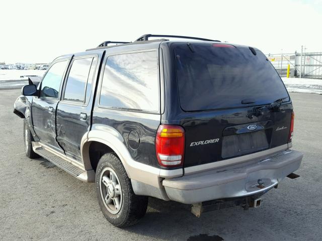 1FMDU34E2XZB21286 - 1999 FORD EXPLORER BLACK photo 3